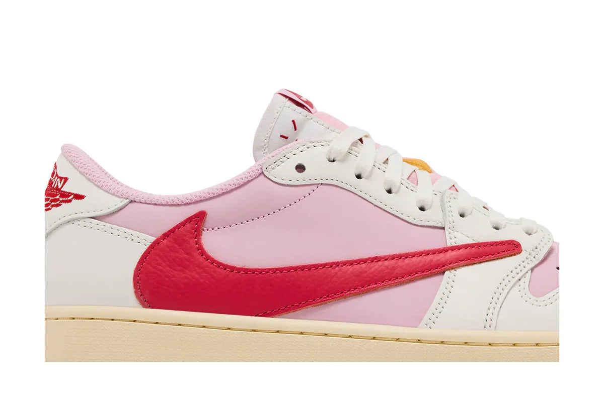 Air Jordan 1 Retro Low OG SP Travis Scott Sail Tropical Pink Rosa