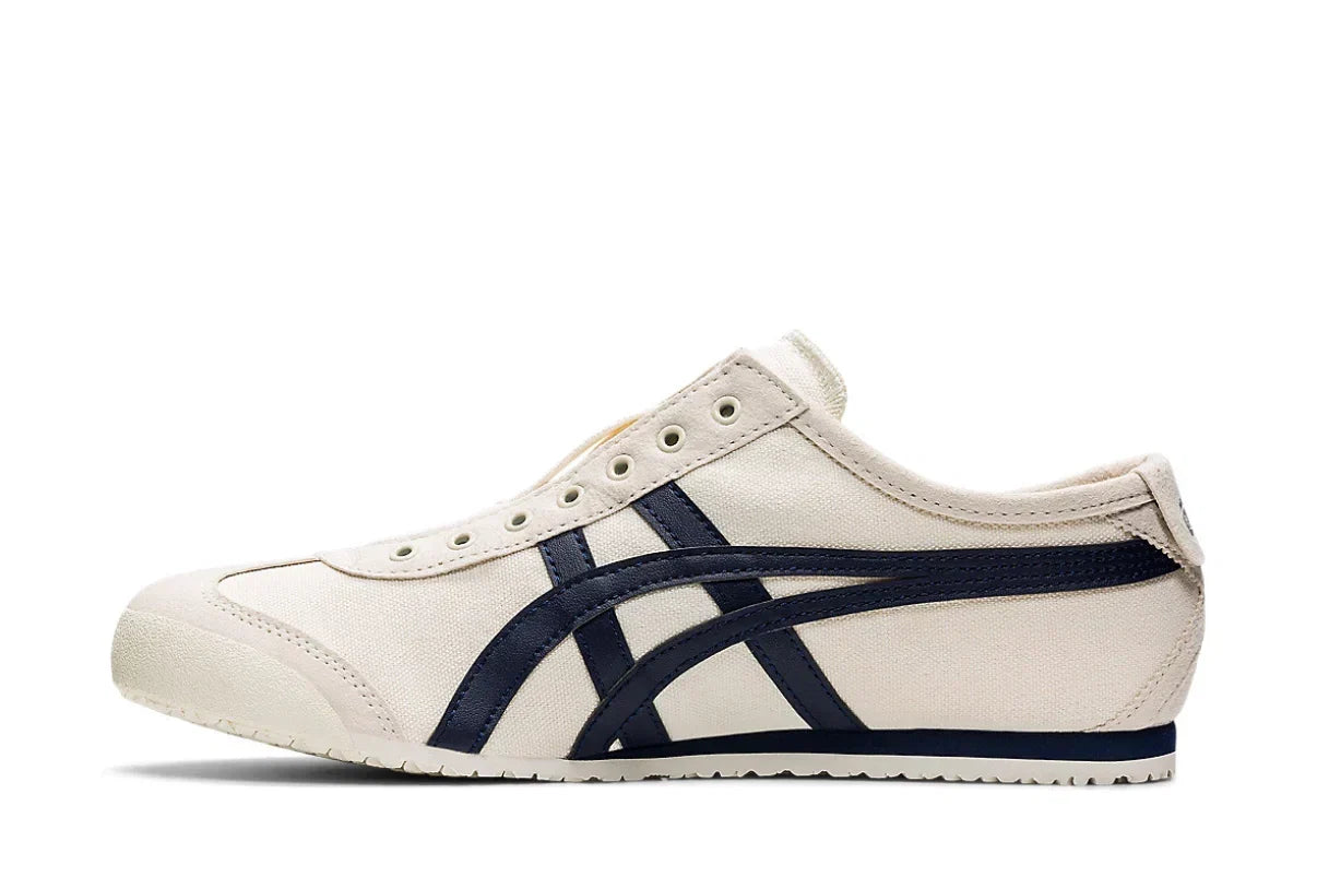 Tênis Onitsuka Tiger Mexico 66 Slip-On Birch Midnight Bege detalhe interno