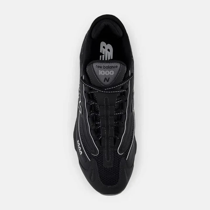 New Balance 1000 Black White Silver Metallic