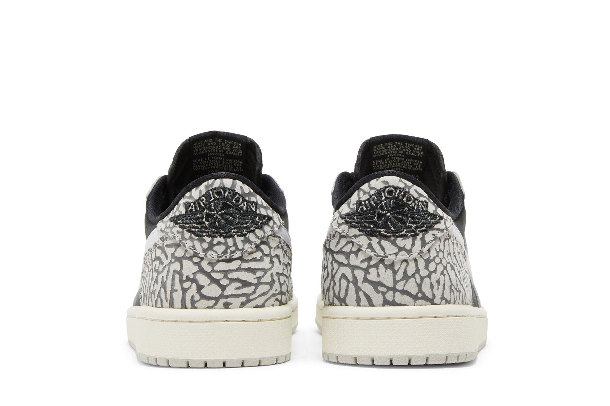 Tênis Air Jordan 1 Retro Low OG 'Black Cement' Preto