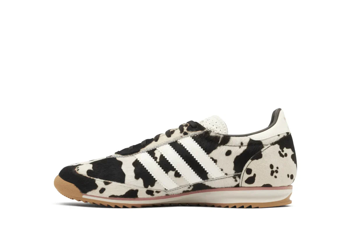 Tênis Adidas SL 72 Og Cow Print Bege detalhe lateral
