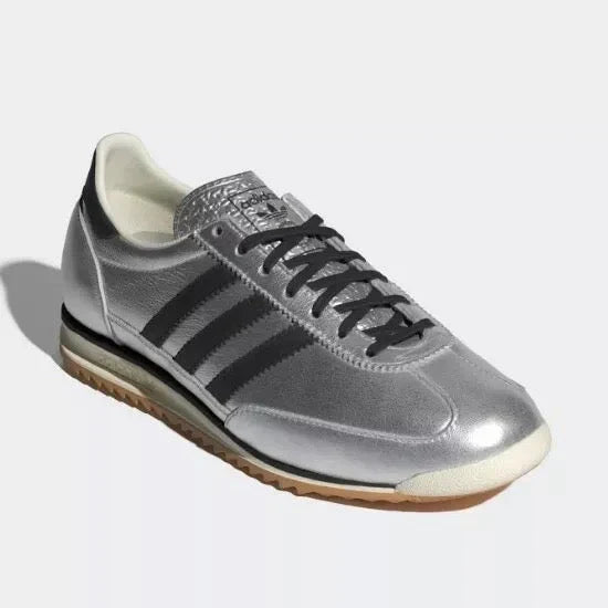 Tênis Adidas SL 72 Og Silver Metallic Black Prata detalhe frontal