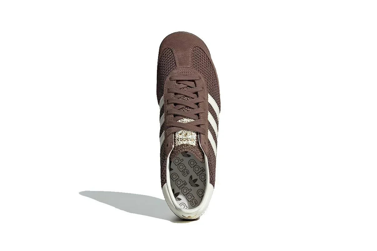 Tênis Adidas SL 72 RS Earth Strata Warm Vanilla Marrom detalhe do acabamento
