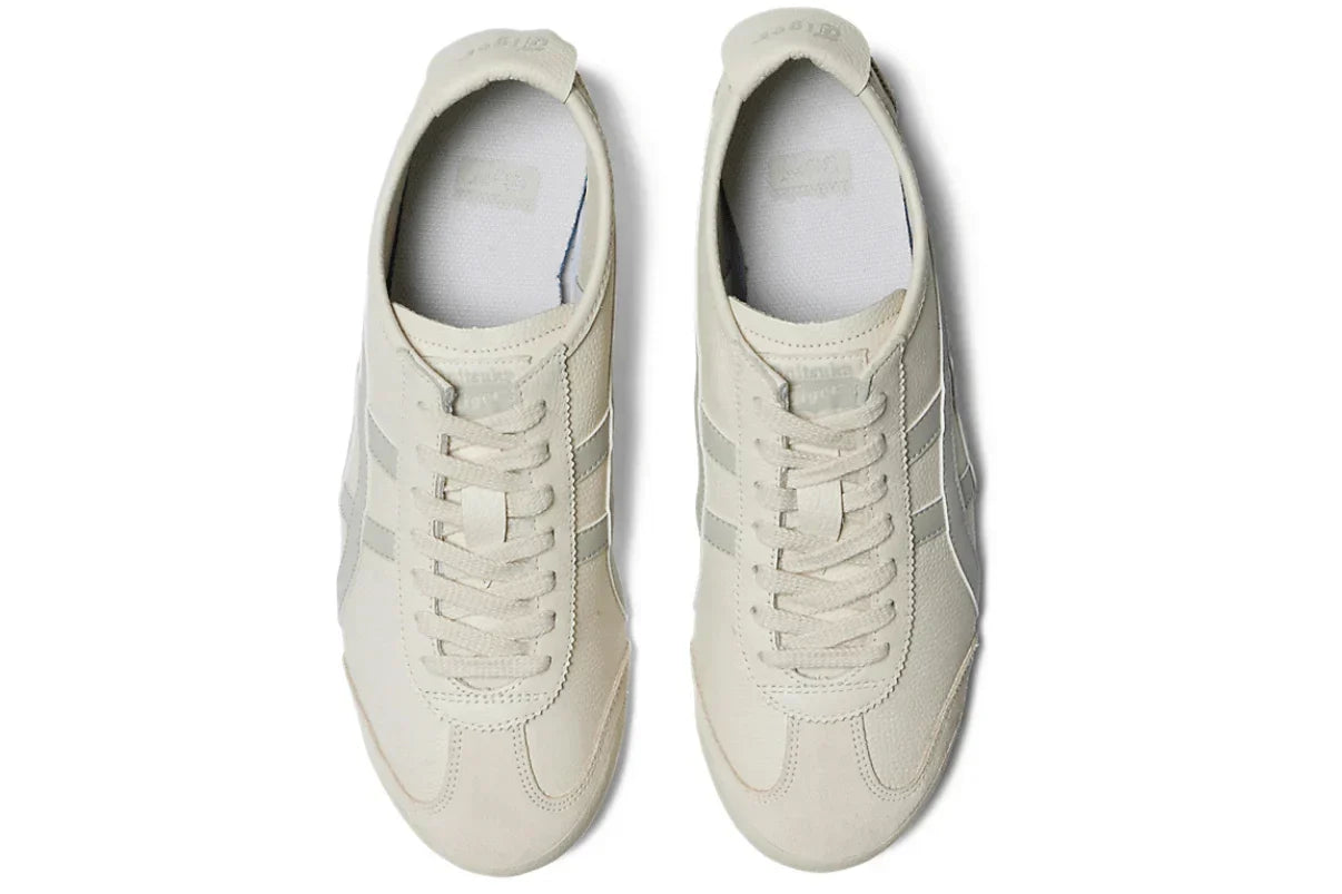 Tênis Onitsuka Tiger Mexico 66 Cream Light Sage Bege detalhe do acabamento