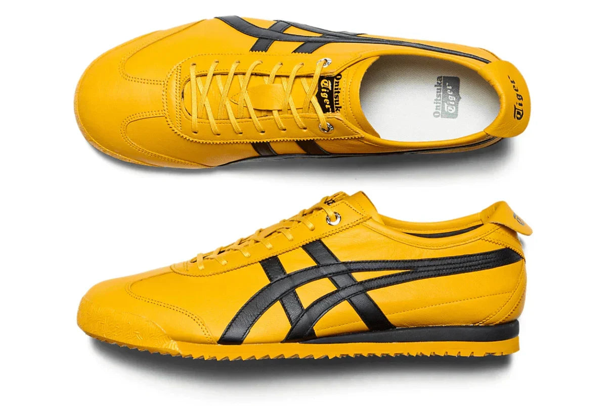 Tênis Onitsuka Tiger Mexico 66 SD Kill Bill Amarelo detalhe do material