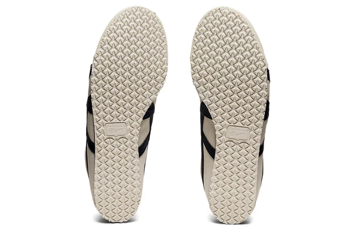 Tênis Onitsuka Tiger Mexico 66 Slip-On Birch Midnight Bege vista traseira