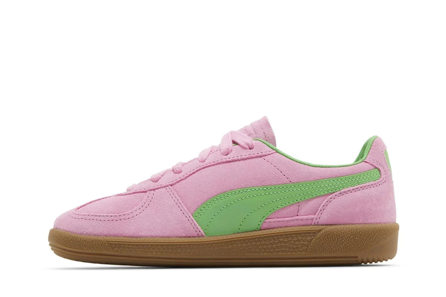 Tênis Puma Palermo Special Pink Delight Green Rosa detalhe do solado
