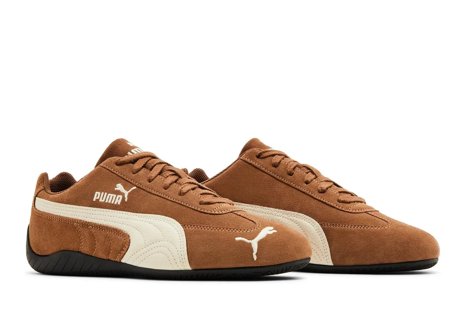 Tênis Puma Speedcat Archive Haute Coffee Frosted Ivory Marrom detalhe do material
