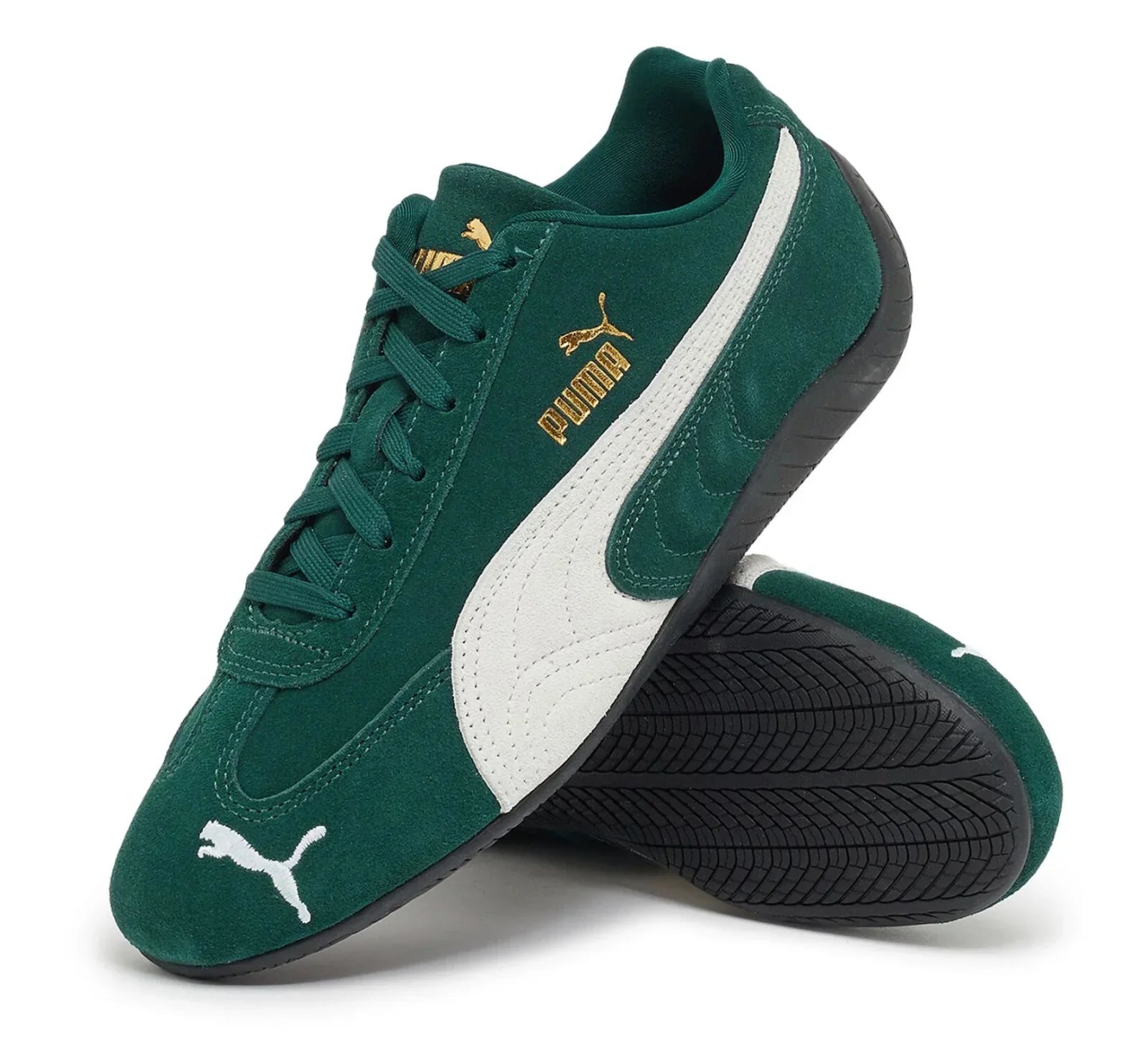 Tênis Puma Speedcat OG Dark Myrtle White Verde detalhe do solado