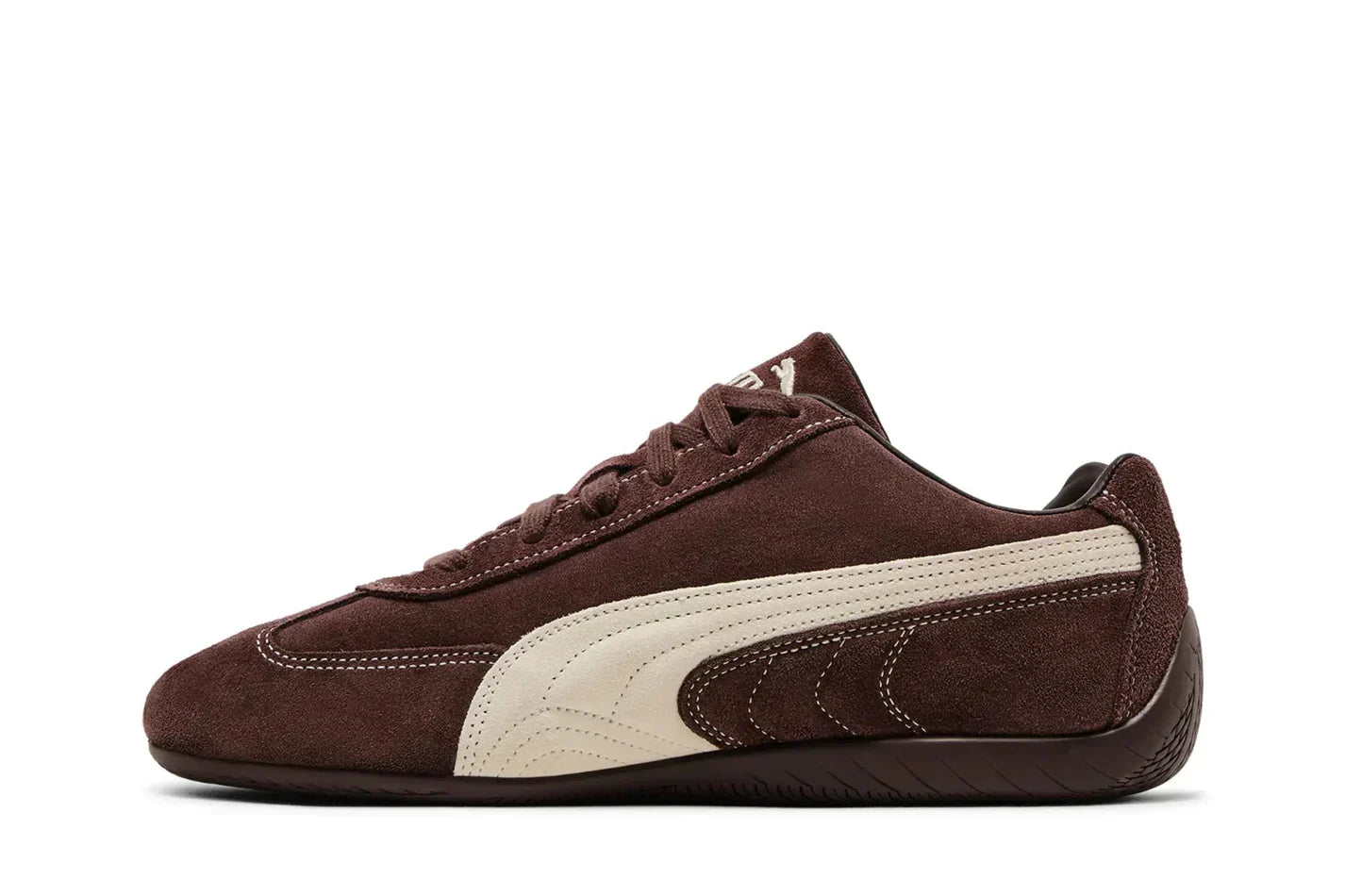 Tênis Puma Speedcat TTF Dark Chocolate Frosted Ivory Marrom detalhe do solado