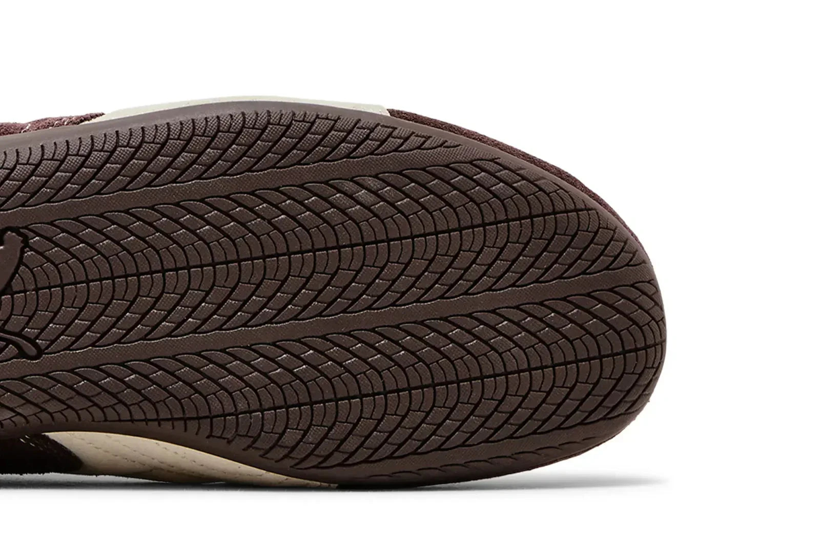 Tênis Puma Speedcat TTF Dark Chocolate Frosted Ivory Marrom detalhe frontal