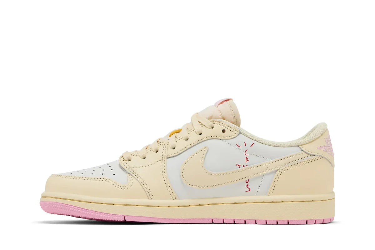 Air Jordan 1 Retro Low OG SP Travis Scott Shy Pink Bege