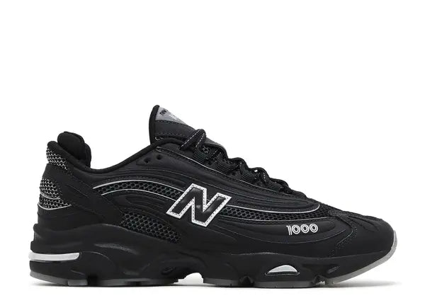 New Balance 1000 Black White Silver Metallic