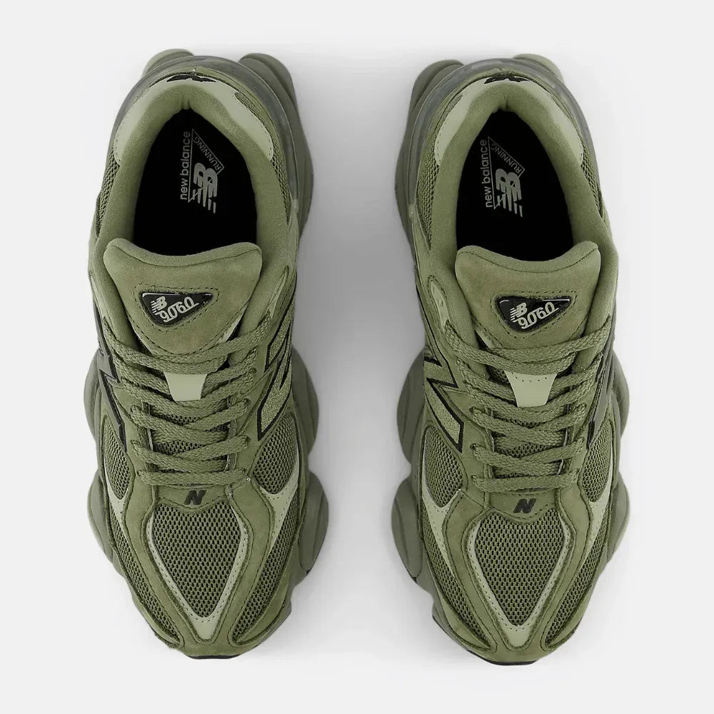 New Balance 9060 Dark Olivine Olivine Black