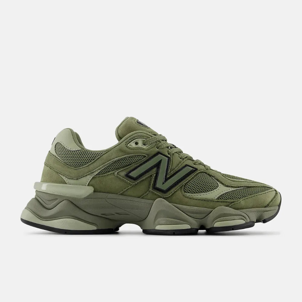 New Balance 9060 Dark Olivine Olivine Black