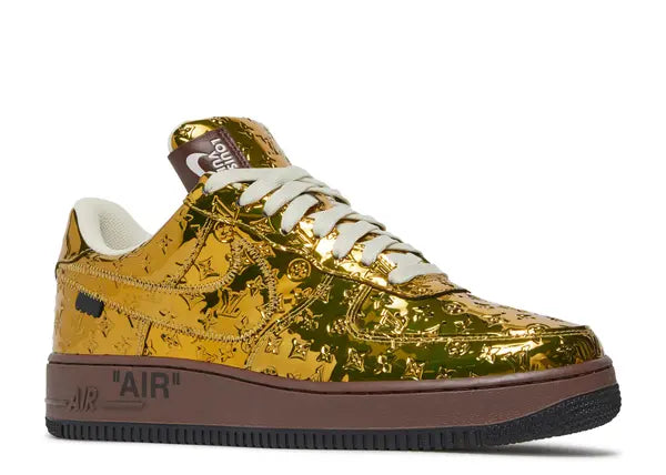 Louis Vuitton x Air Force 1 Low 'Metallic Gold'