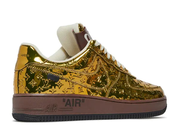 Louis Vuitton x Air Force 1 Low 'Metallic Gold'