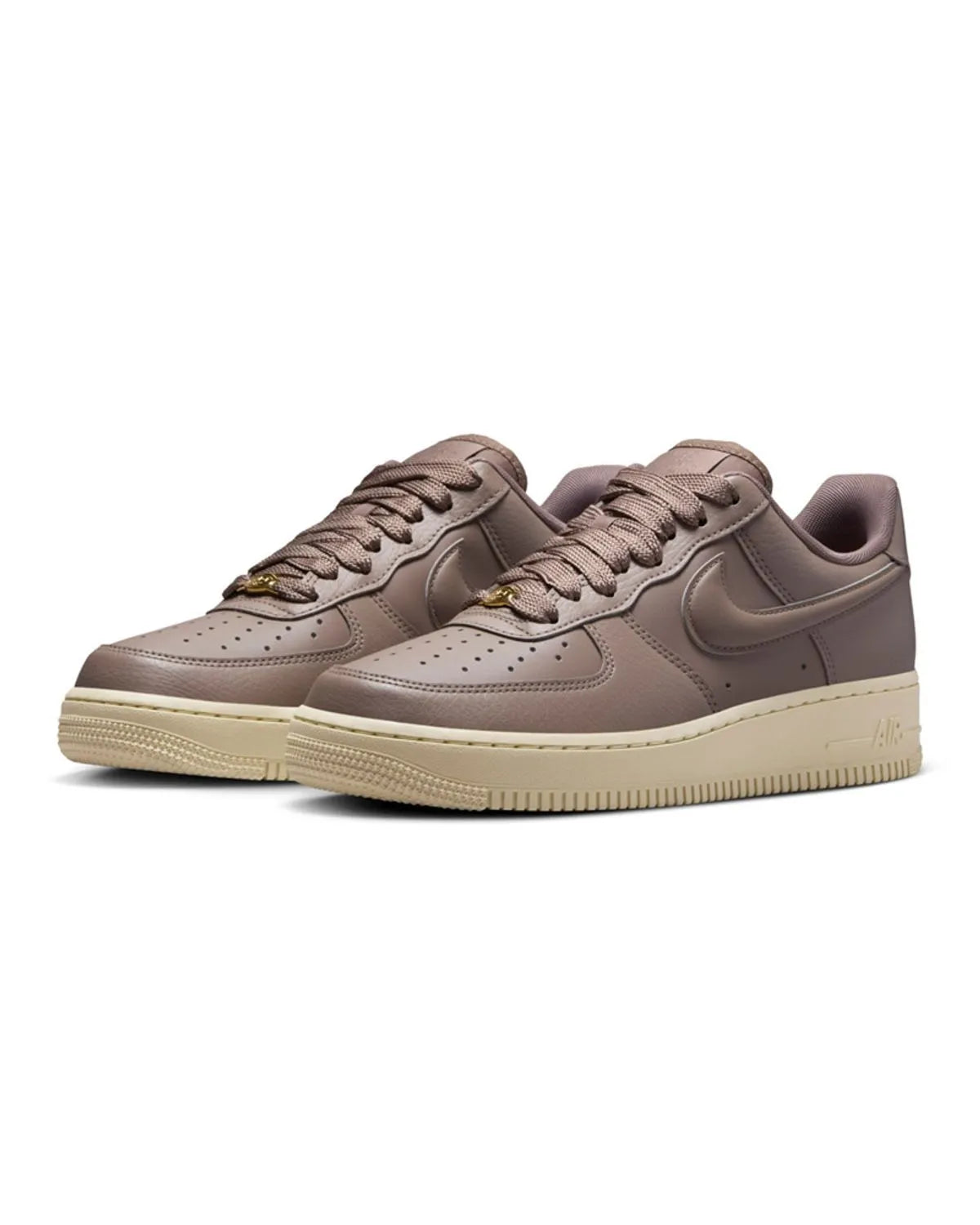 Tênis Air Force 1 feminino '07 'Mink Brown Puffy Swoosh'