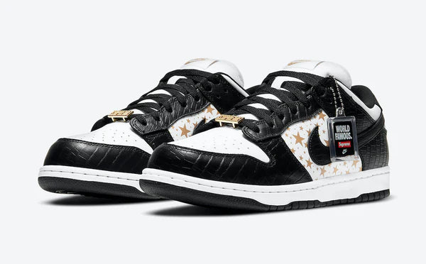 Supreme x Nike SB Dunk Low Stars Black