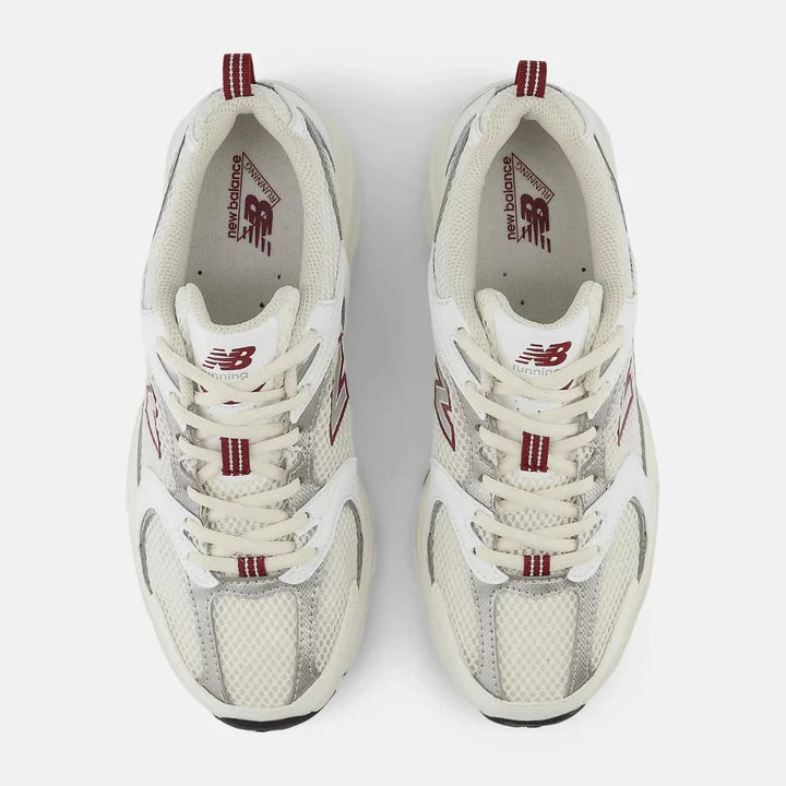 New Balance 530 Sea Salt White Mercury Red