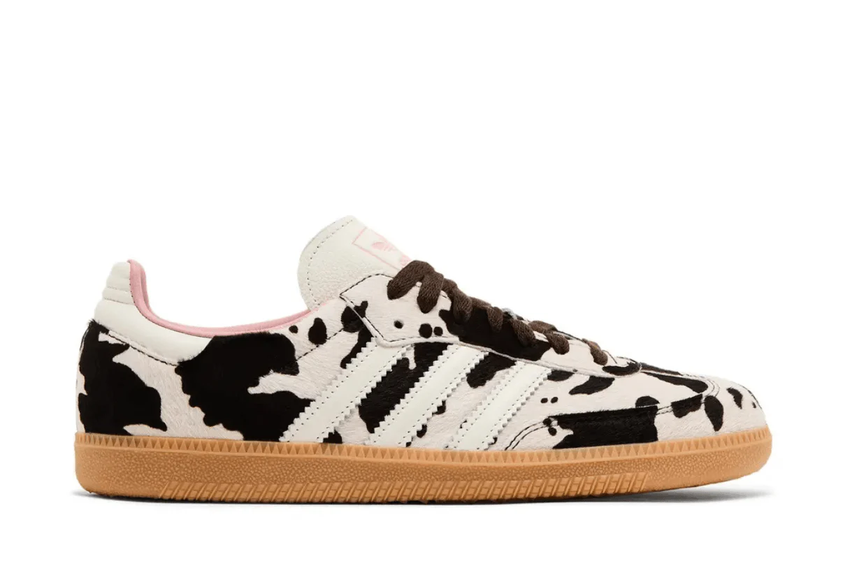 Tênis Adidas Samba OG Cow Print Bege