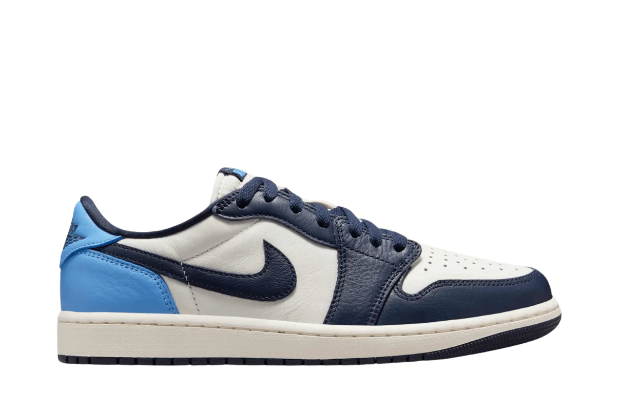 Tênis Air Jordan 1 Low OG Obsidian UNC Azul