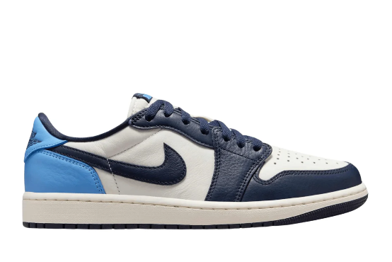 Tênis Air Jordan 1 Low OG Obsidian UNC Azul