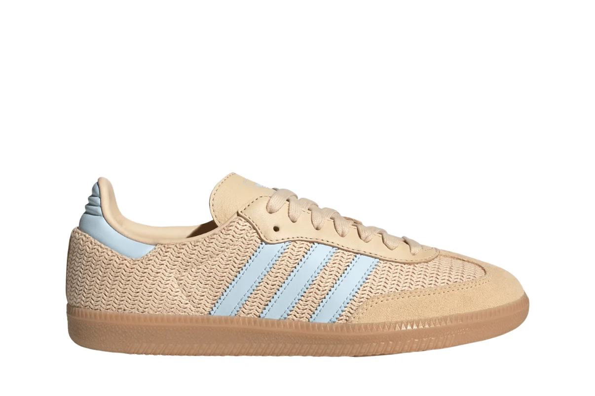 Tênis Adidas Samba OG Sanda Strata Sky Tint Bege