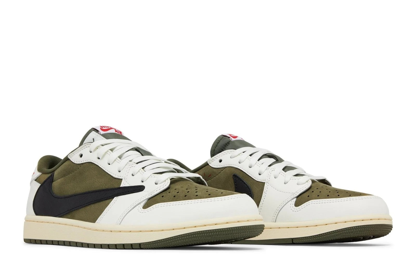 Tênis Air Jordan 1 Low Og Sp x Travis Scott Medium Olive Verde