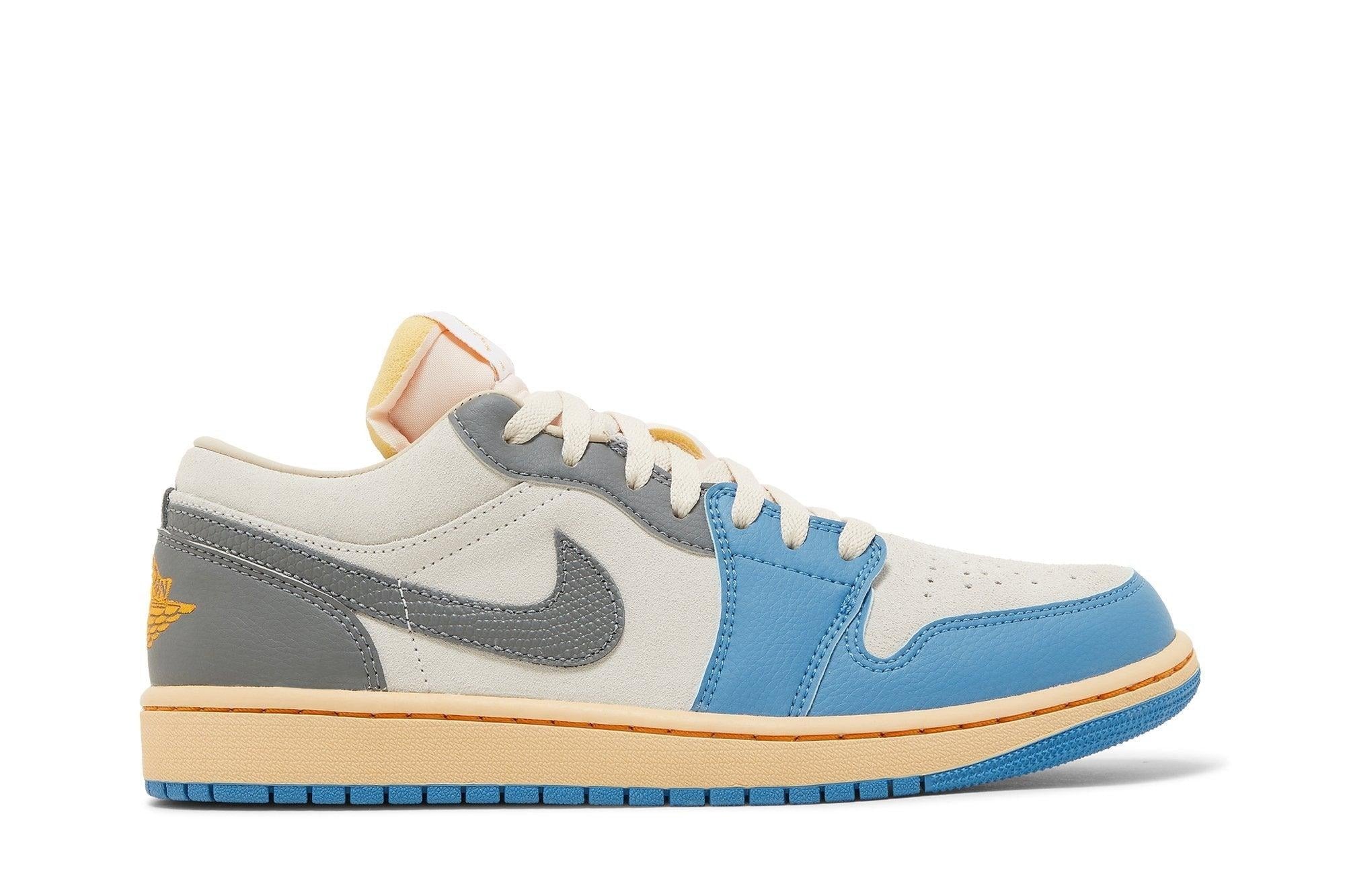 Tênis Air Jordan 1 Low Vintage UNC Grey Azul