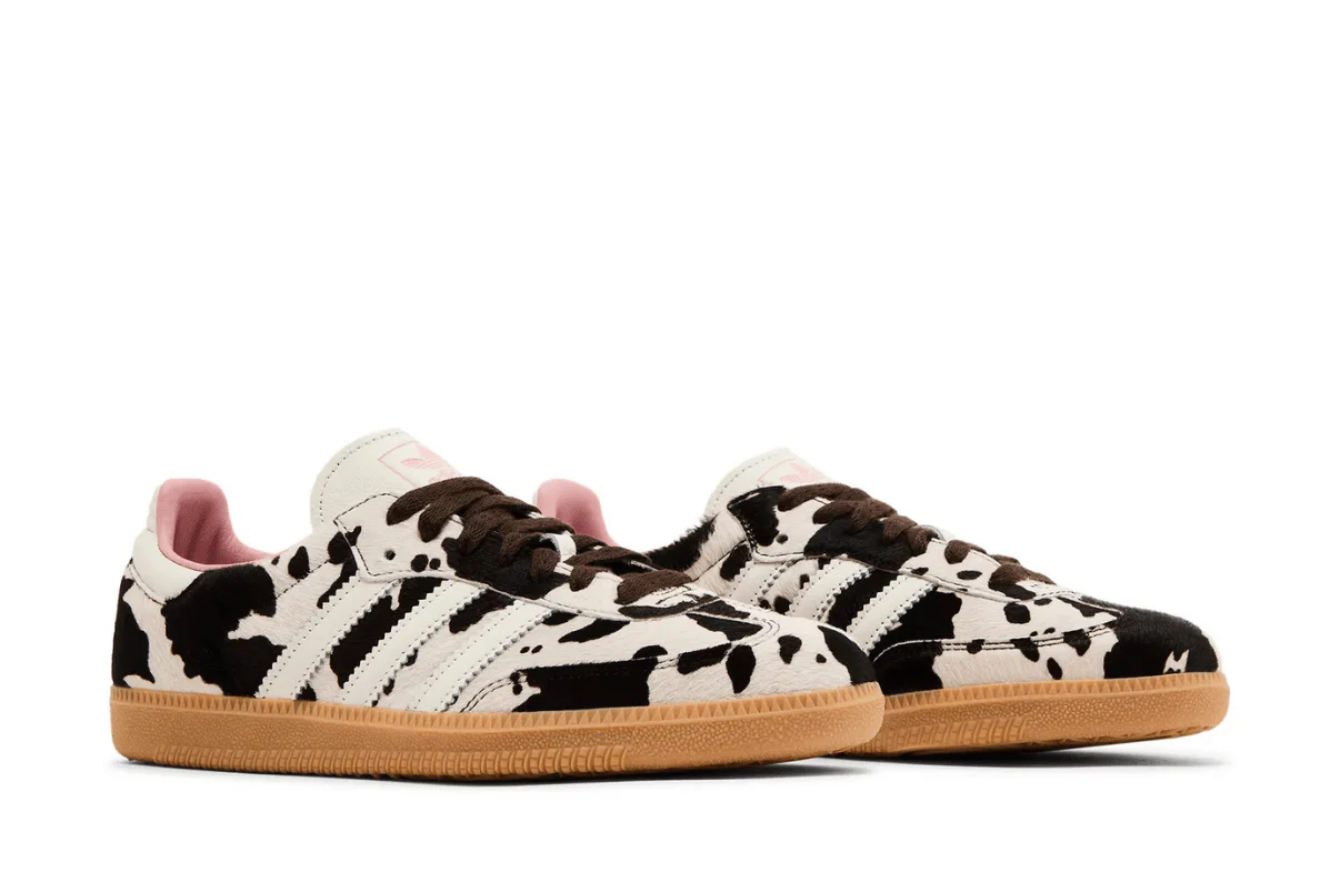 Tênis Adidas Samba OG Cow Print Bege
