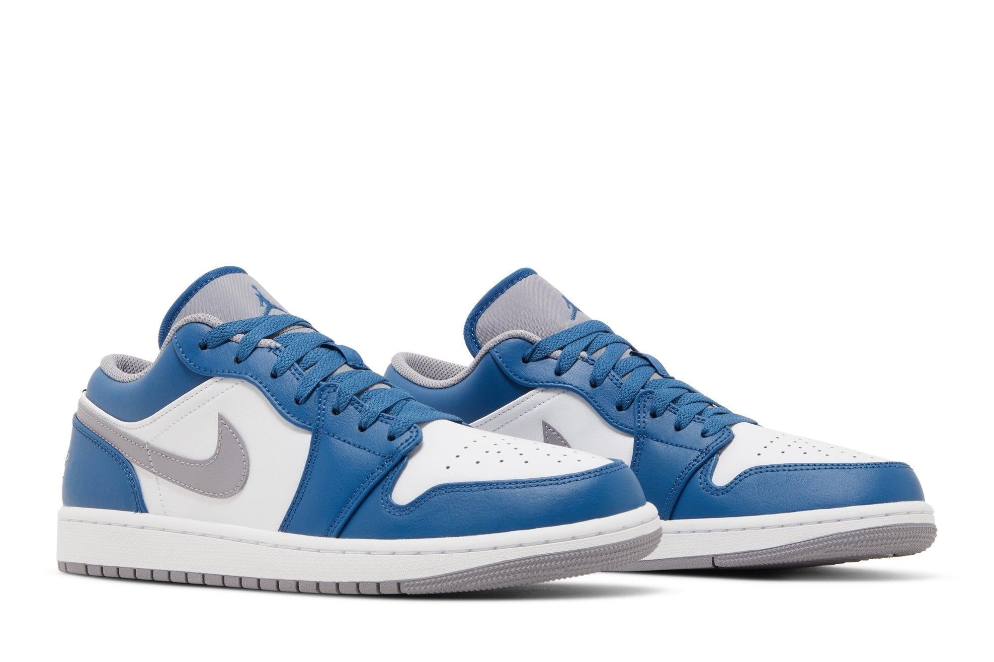 Tênis Air Jordan 1 Low True Blue Azul