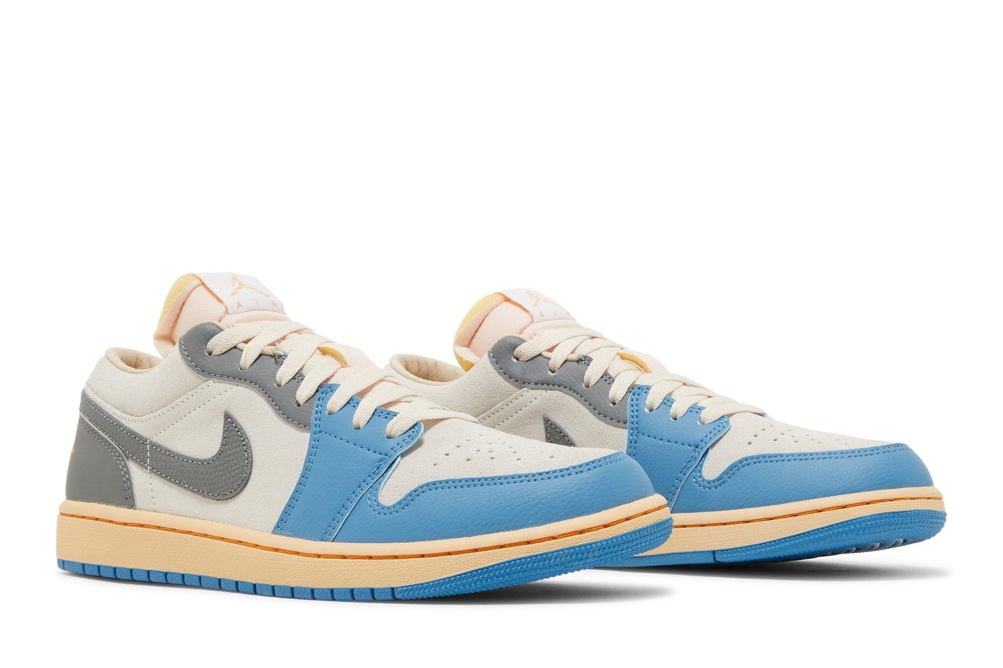 Tênis Air Jordan 1 Low Vintage UNC Grey Azul