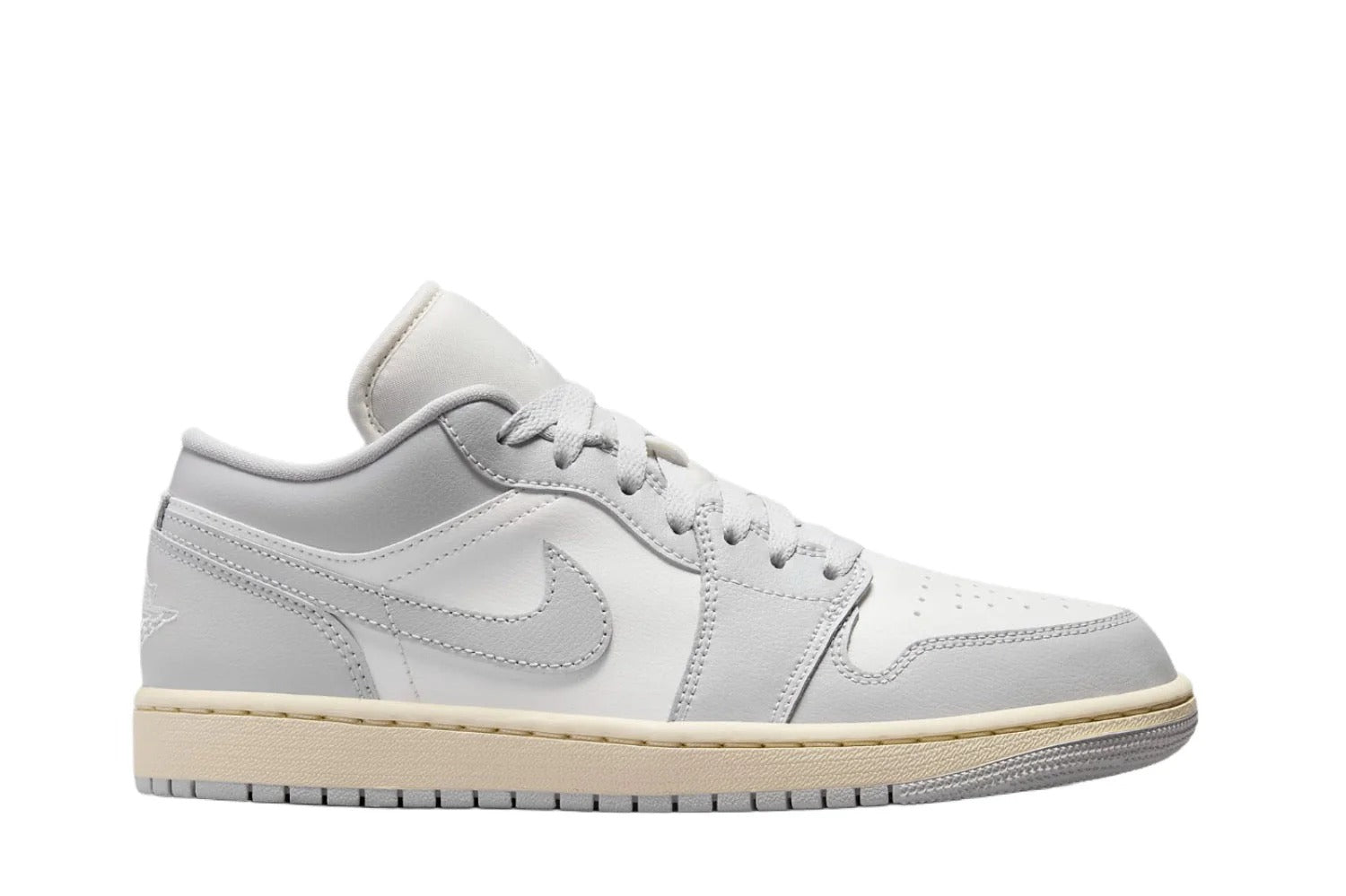 Tênis Air Jordan 1 Low Neutral Grey Coconut Milk Cinza