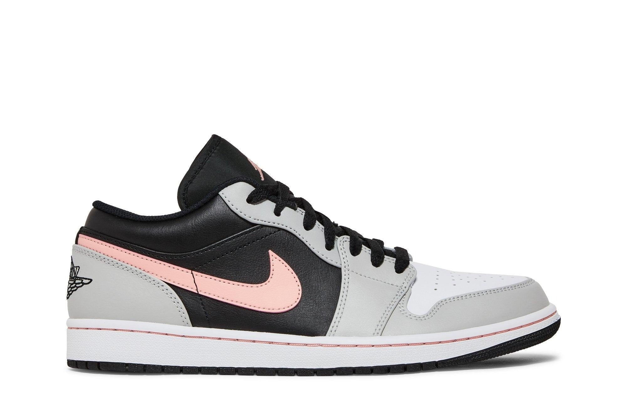 Tênis Air Jordan 1 Low Black Grey Pink Cinza