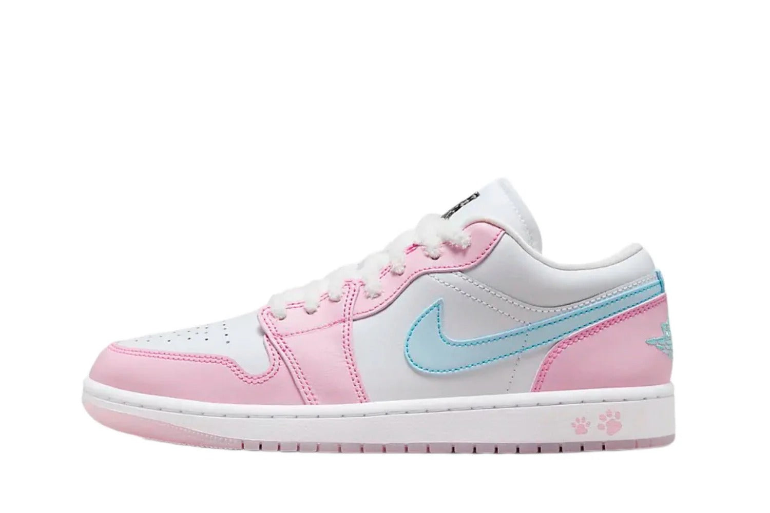 Tênis Air Jordan 1 Low Se Paw Print Pink Foam Rosa