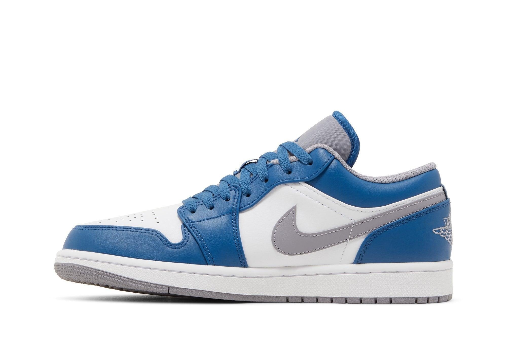 Tênis Air Jordan 1 Low True Blue Azul