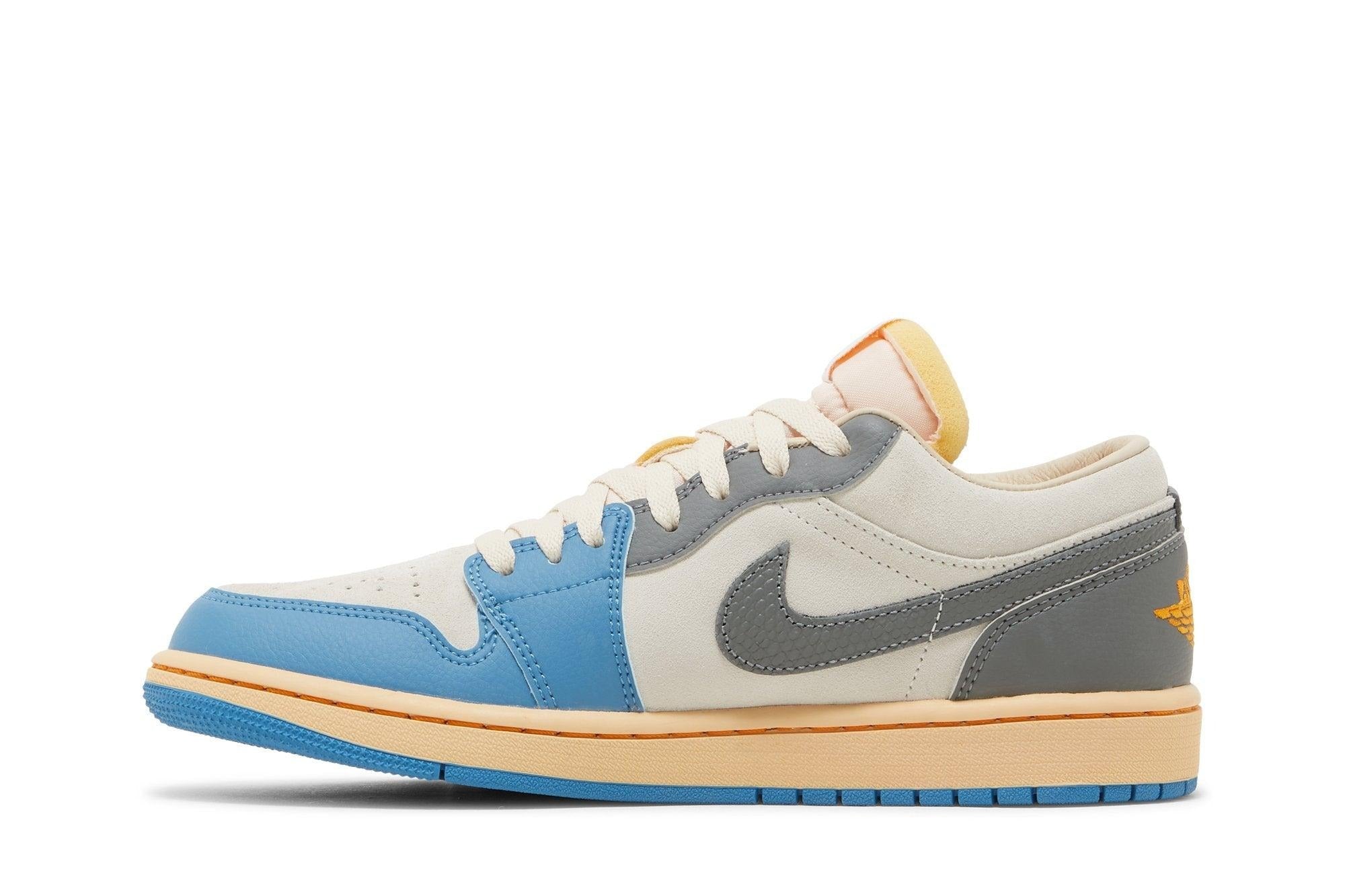 Tênis Air Jordan 1 Low Vintage UNC Grey Azul
