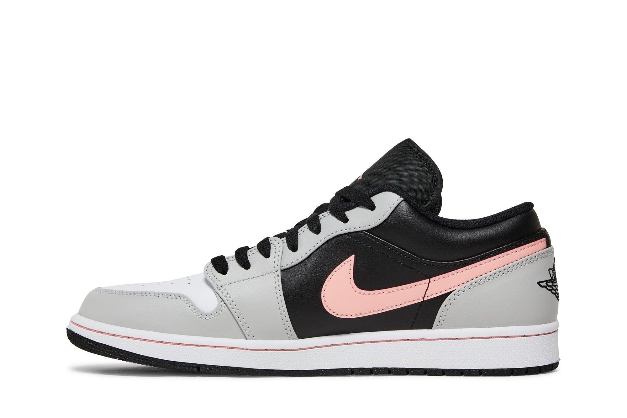 Tênis Air Jordan 1 Low Black Grey Pink Cinza