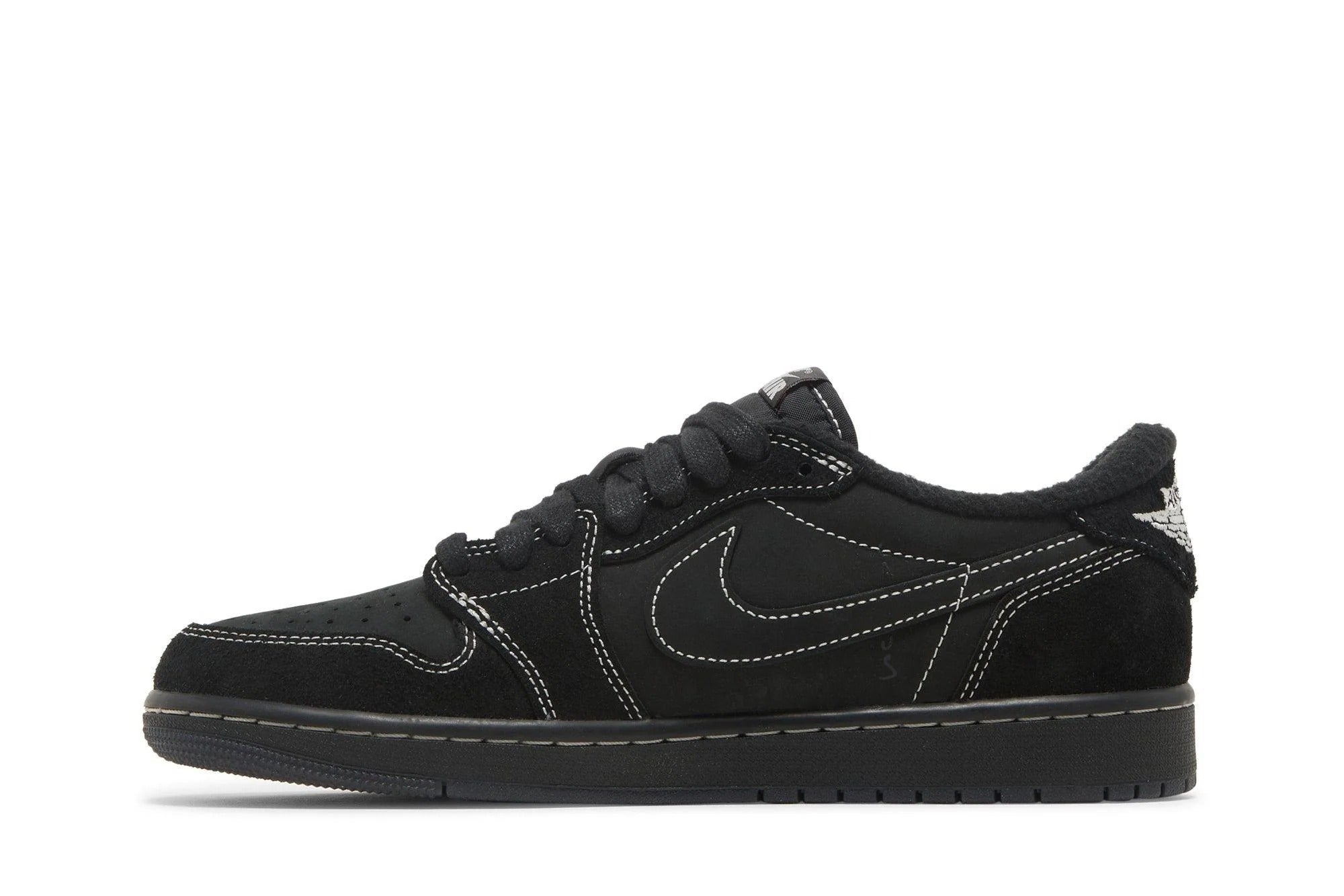 Tênis Travis Scott x Air Jordan 1 Low OG SP 'Black Phantom' Preto