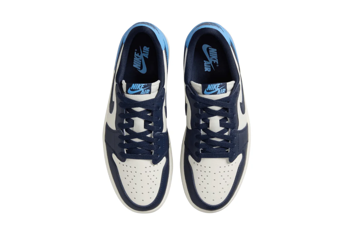 Tênis Air Jordan 1 Low OG Obsidian UNC Azul