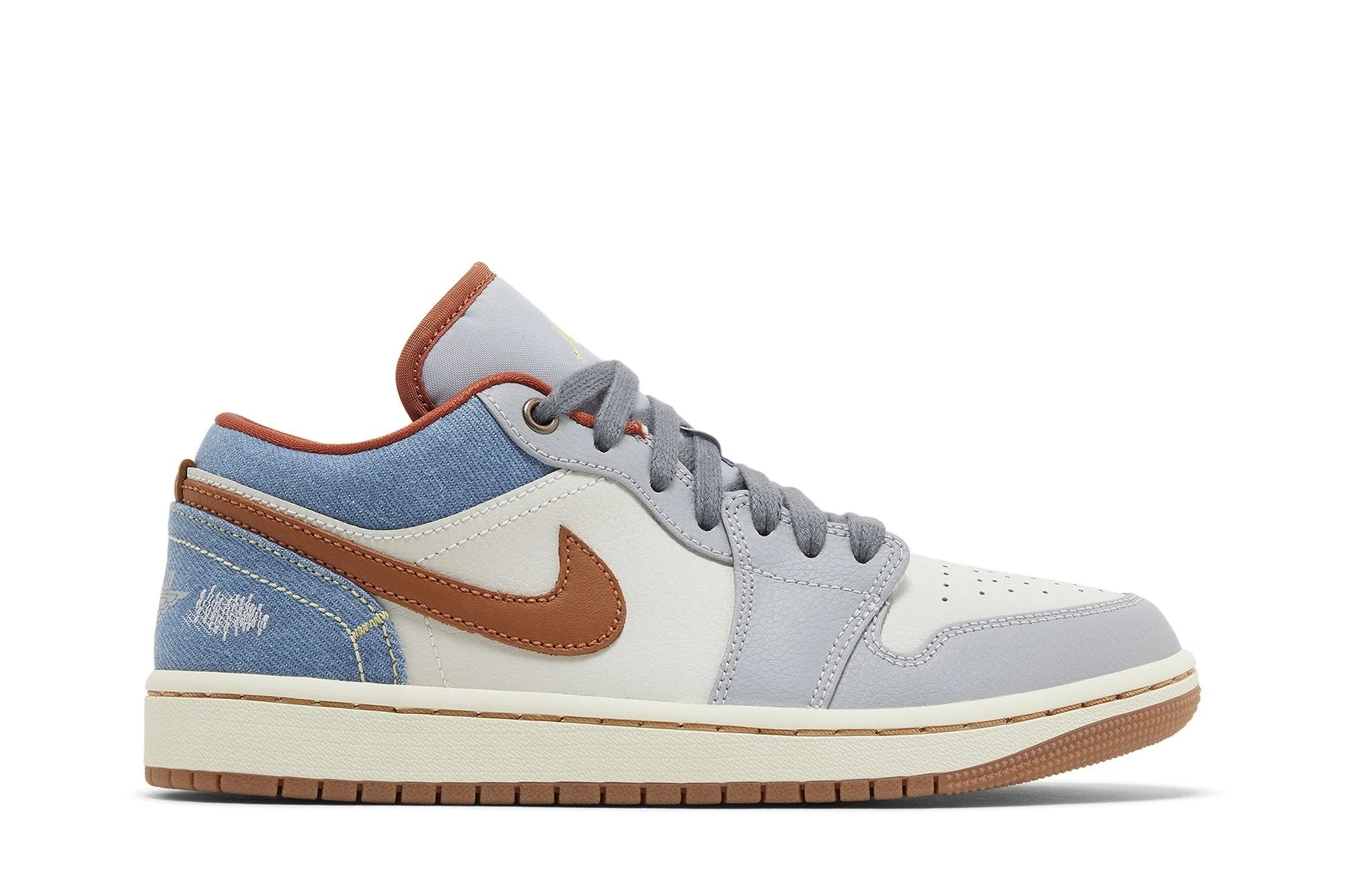 Tênis Air Jordan 1 Low Phantom Denim Cinza