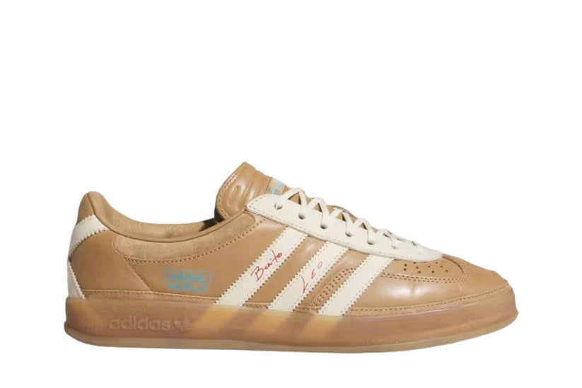 Tênis adidas Bad Bunny Gazelle Indoor x Messi Cardboard Marrom