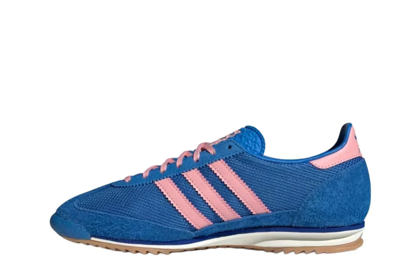 Tênis Adidas SL 72 Og Bright Royal Pink Spark Azul detalhe do material