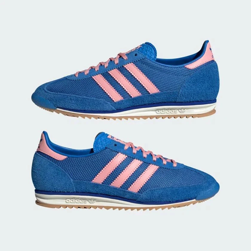 Tênis Adidas SL 72 Og Bright Royal Pink Spark Azul detalhe lateral