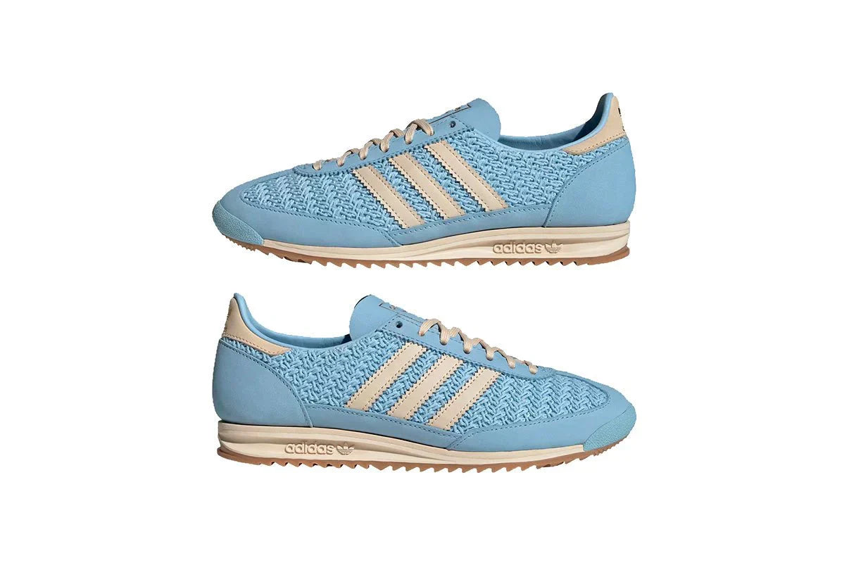 Tênis Adidas SL 72 OG Clear Sky Sand Strata Cream White Azul detalhe do solado