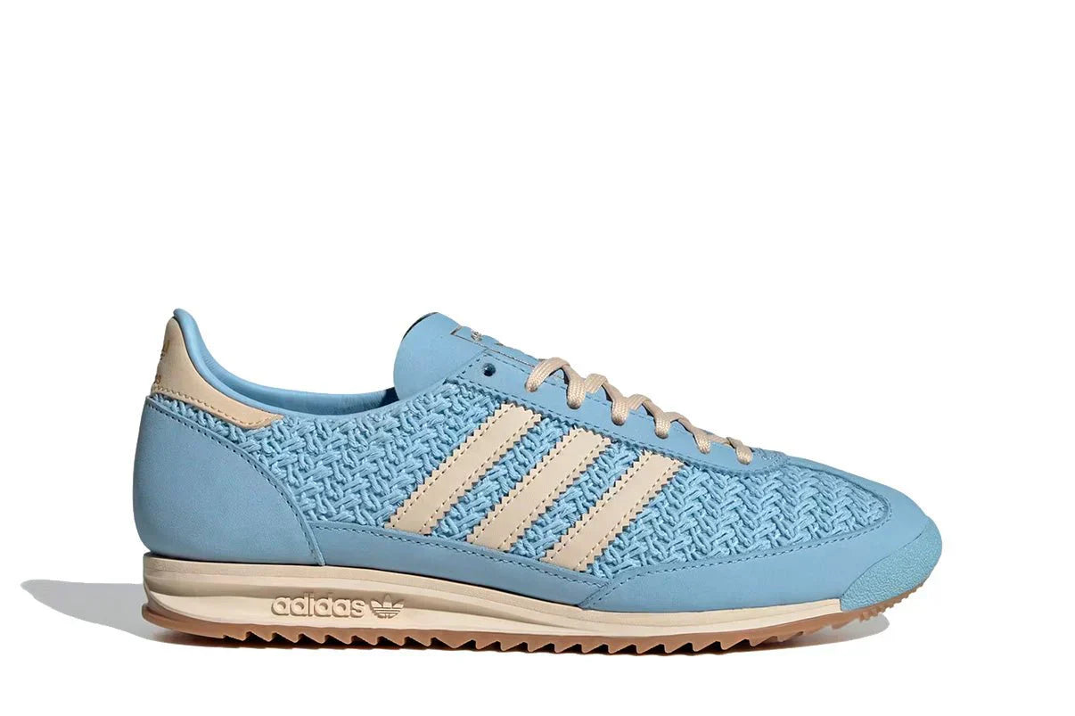 Tênis Adidas SL 72 OG Clear Sky Sand Strata Cream White Azul vista lateral