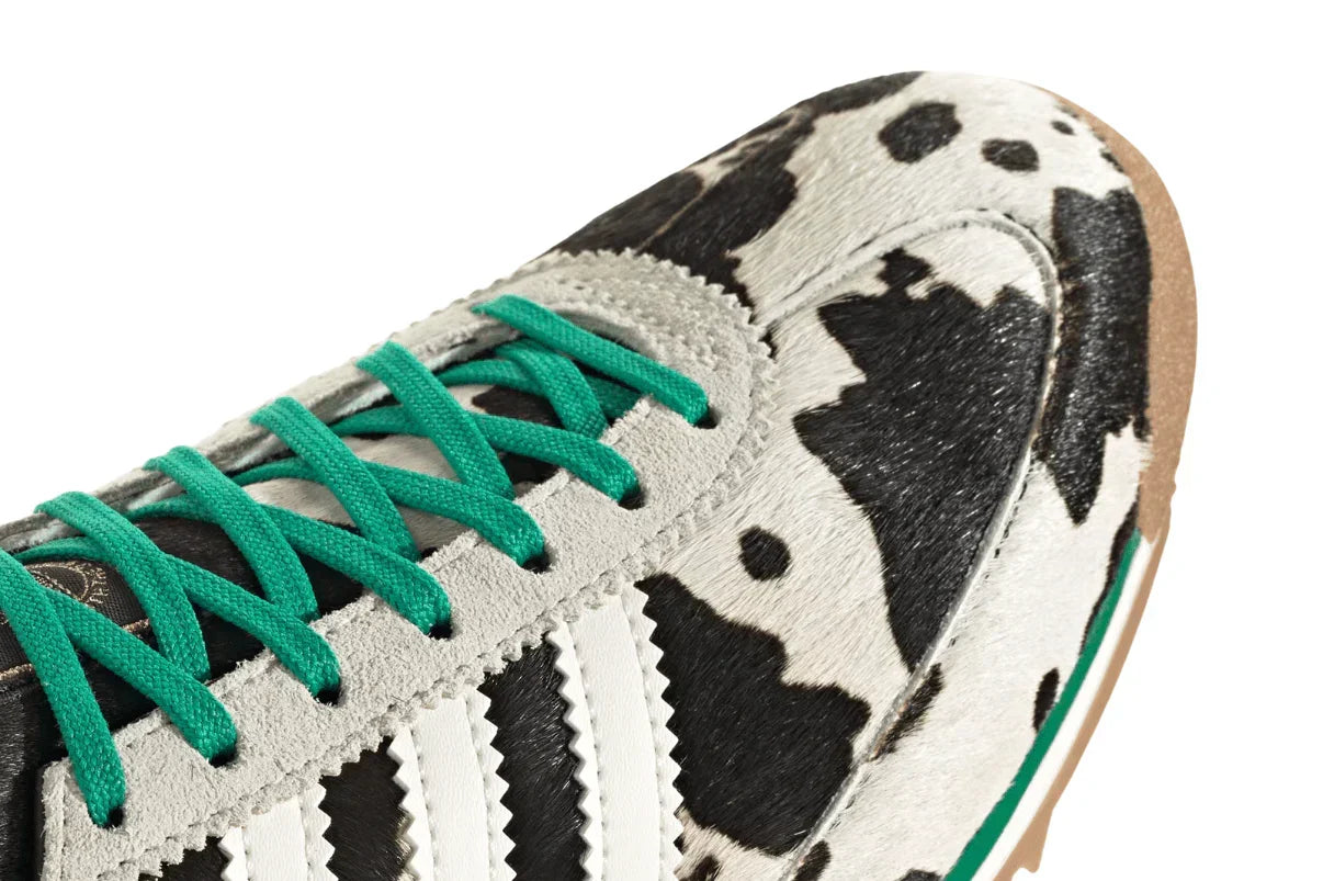 Tênis Adidas SL 72 Og Court Green Cow Print Bege vista traseira