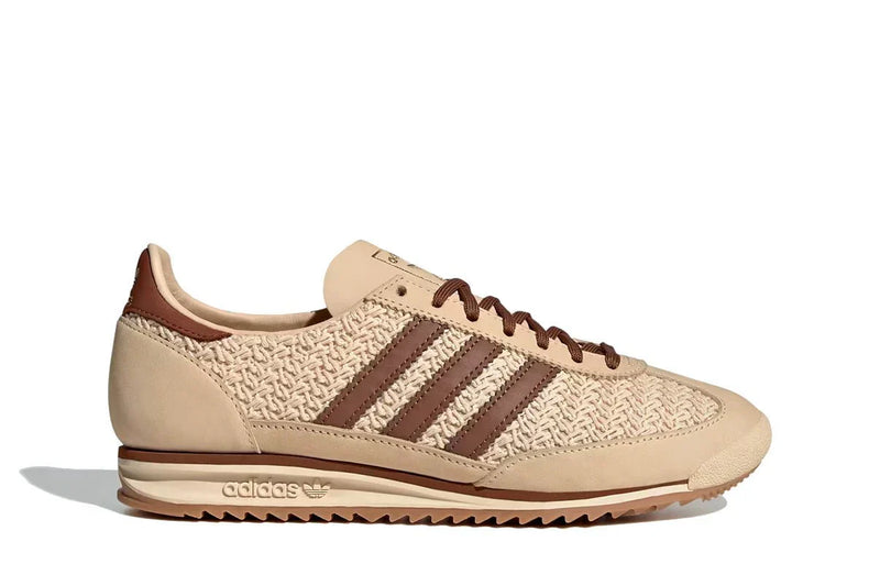 Tênis Adidas SL 72 OG Sand Strata Preloved Brown Cream White Bege vista lateral