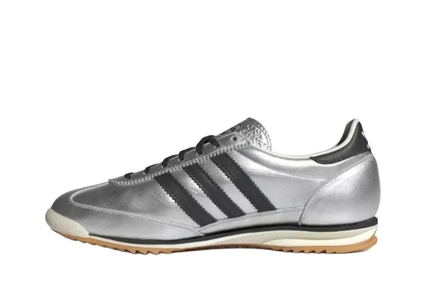 Tênis Adidas SL 72 Og Silver Metallic Black Prata detalhe lateral